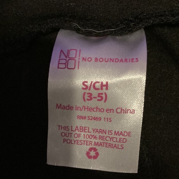 Criss cross ankle Black Leggings - Picture 2 of 4